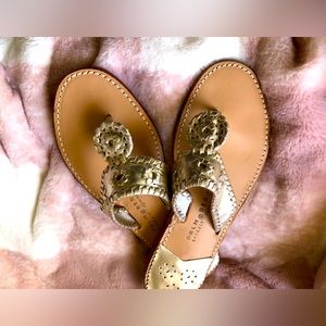 Authentic Palm Beach Platinum Sandals Size 10